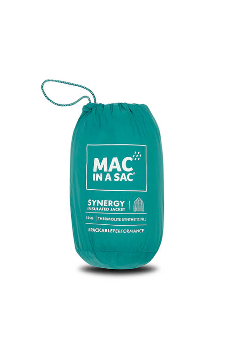 Mac in a Sac Synergy Teal Womens Packable Insulated Jacket