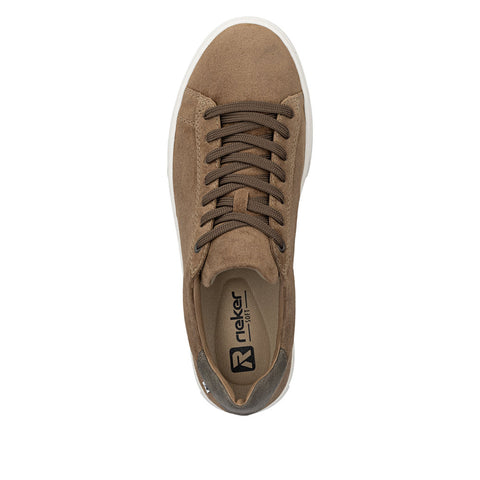 Rieker U0701-22 Mens Brown Casual Comfort Lace Up Shoes