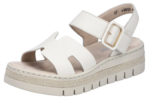 Rieker V4952-60 Beige Womens Casual Comfort Slingback Sandals