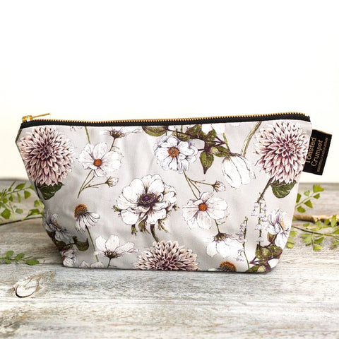 Toasted Crumpet Luxury Wash Bag Stone The Blanc Collection