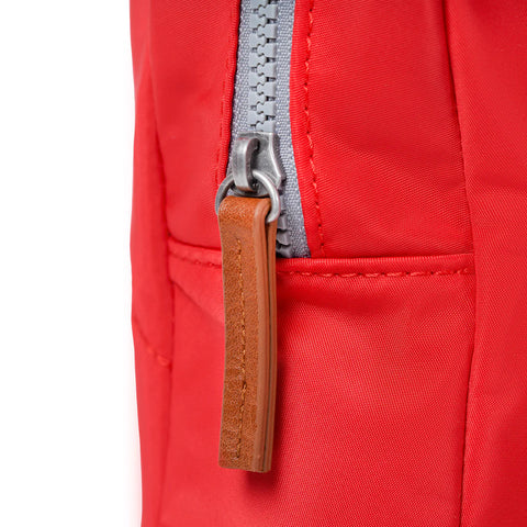 Roka Willesden B Large Chilli Oil Recycled Canvas Cross Body Bag