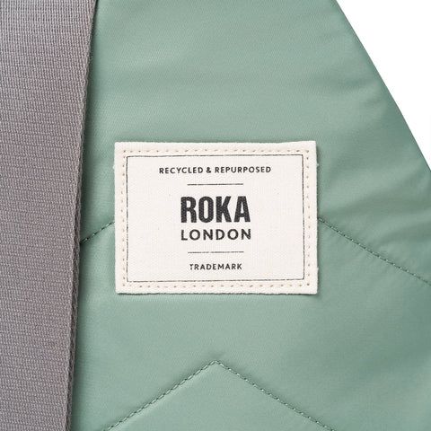 Roka Willesden B Large Frost Recycled Canvas Cross Body Bag