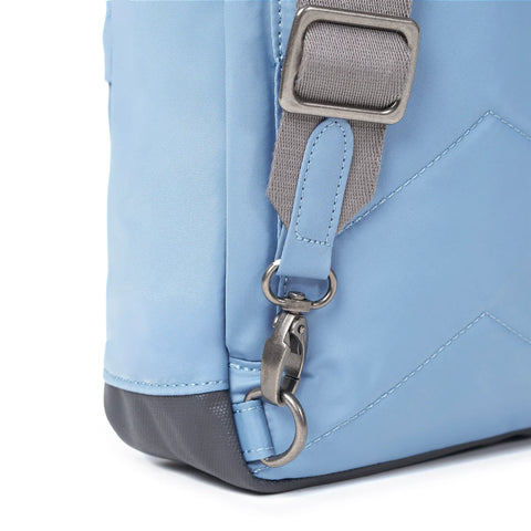 Roka Willesden B Retro Blue Recycled Canvas Cross Body Bag