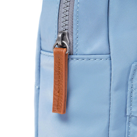 Roka Willesden B Retro Blue Recycled Canvas Cross Body Bag