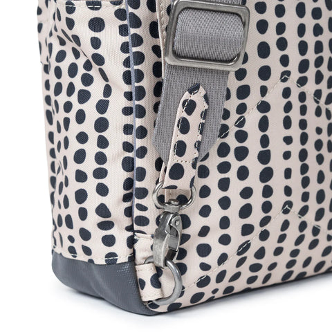 Roka Willesden B Large Linear Dot Recycled Canvas Cross Body Bag