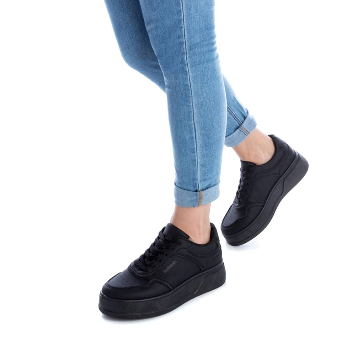 Ladies black sales chunky trainers