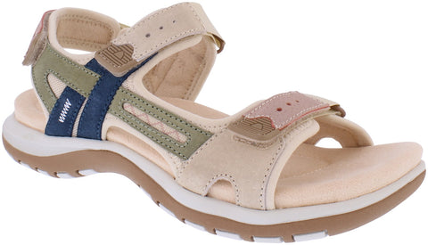 Free Spirit Ziri Parchment Women's Casual Touch Fastening Sandals