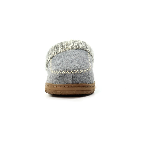 Lunar KLA080 Albany Grey Womens Comfort Slip On Mule Slippers