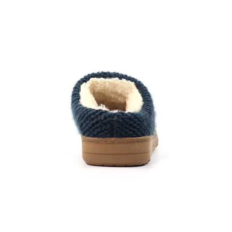 Lunar KLA080 Albany Navy Womens Comfort Slip On Mule Slippers