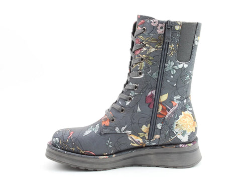Heavenly Feet Martina4 Print Fantasy Grey Womens Ankle Boots