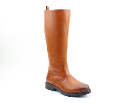 Heavenly Feet Verbena Tan Womens Stylish Zip Up Tall Calf Boots