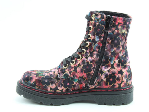 Heavenly Feet Justina2 Viola Velour Rose Pink Womens Casual Comfort Ankle Boots