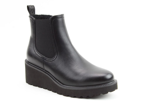Heavenly Feet Clematis2 Black Womens Casual Comfort Ankle Boots