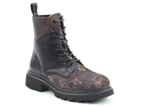 Heavenly Feet Florie Bark Meadow Velour Womens Casual Comfort Ankle Boots