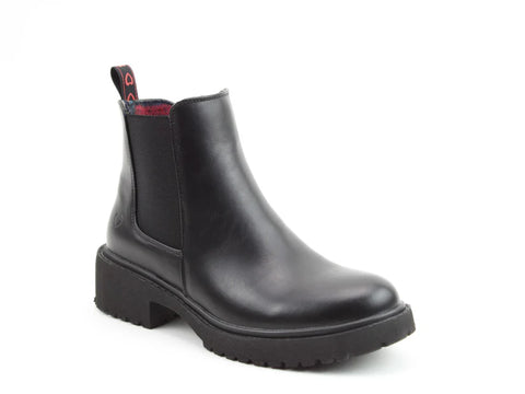 Heavenly Feet Pearce Black Womens Casual Comfort Ankle Boots