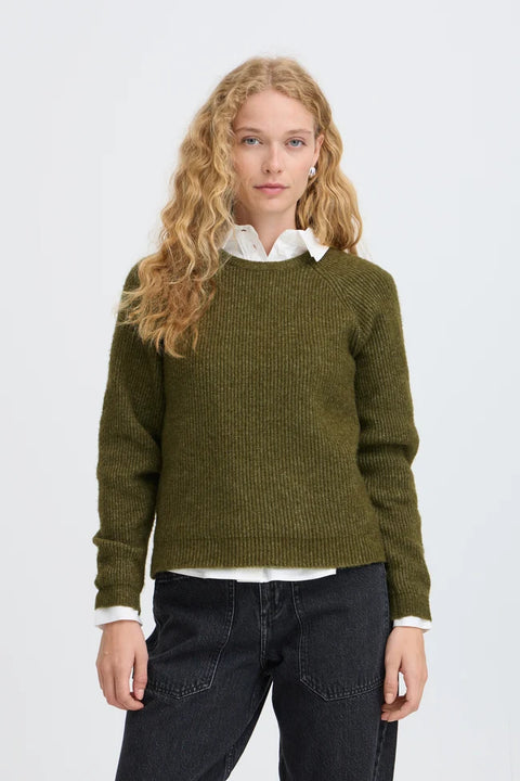 B.Young Womens 20819114 Byotaja Jumper Avocado Melange