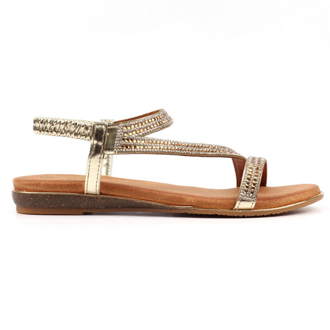 Lunar JLH321 Blaise II Gold Womens Comfortable Summer Sandals