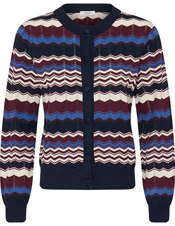 B.YOUNG Womens 20819148 BYMMORLA POINTELLE Bright Cobalt CARDIGAN