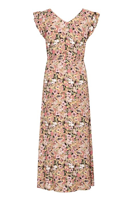 B. Young 20816533 Bymmjoella Frill Dress 3 Coral Blush Flower