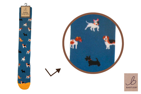 Bartleby Doggy Divas Womens Funky Welly Socks