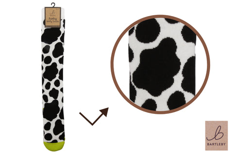 Bartleby Cow Patch Womens Funky Welly Socks