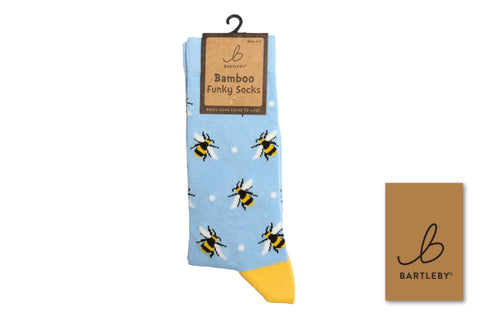 Bartleby Bumble Bees Womens Funky Bamboo Socks