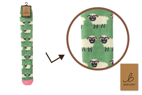 Bartleby Cute Sheep Womens Funky Welly Socks