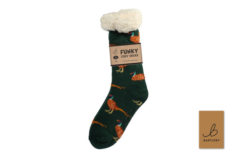 Bartleby Golden Pheasant Mens Sherpa Socks