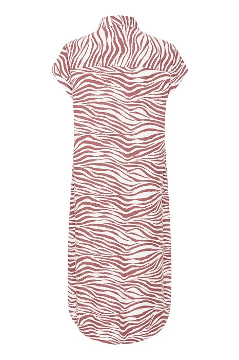 B.Young 20814553 Byfalakka SS Shirt Dress Animal Light Mahogany
