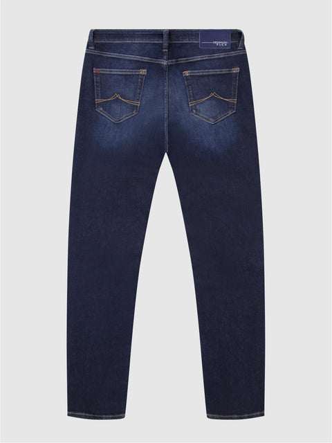 Mish Mash 1984 Tapered Fit Flex Active Dark Denim Stretch Mens Jeans