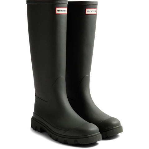 Hunter Downpour Tall Dark Olive Womens Wellington Boots