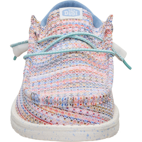Hey Dude Wally Funk Egret Multi Men's Slip On Canvas Shoes