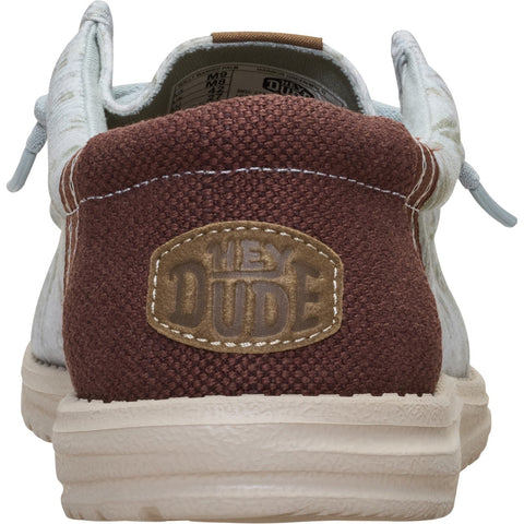 Dude Wally Washed Palm Harbor Green Mens Casual Comfort Canvas Deck Shoes