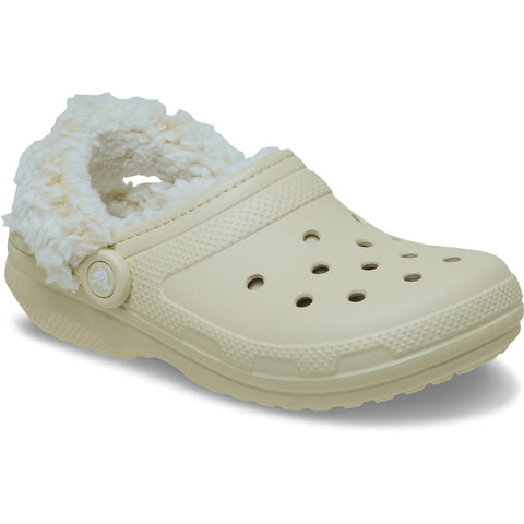 Crocs Classic Fleece Lined Clog Bone Unisex Croslite Casual Slip On Shoes Lightweight Beach Slip On Clogs
