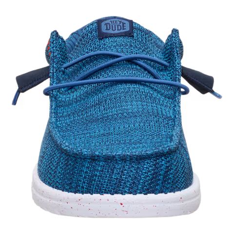 Hey Dude Wally Stretch Sox Ensign Blue Men's Slip On Canvas Shoes