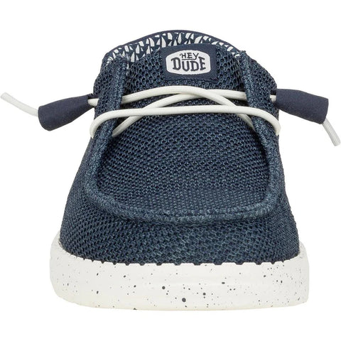 Hey Dude Wendy Stretch Sox Navy Women's Slip On Relaxed Fit Shoes