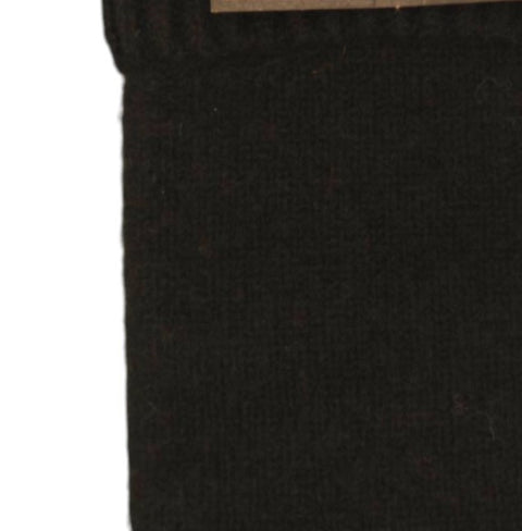 Jess and Lou Black Double Cuff Fingerless Gloves