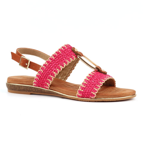 Lunar JLH587 Jules Pink Womens Open Toe Sandals