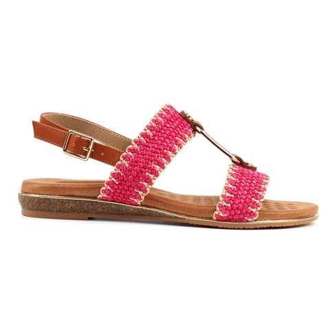 Lunar JLH587 Jules Pink Womens Open Toe Sandals