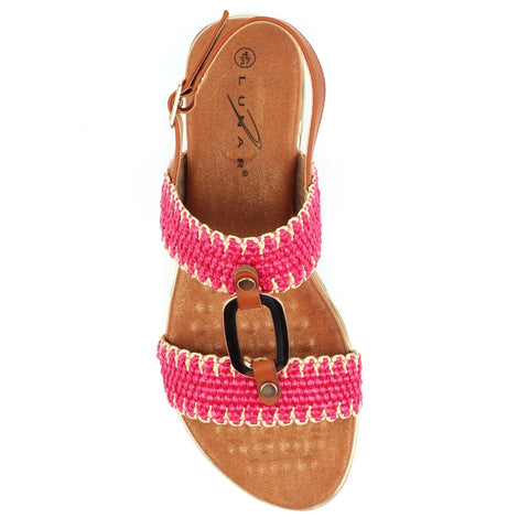 Lunar JLH587 Jules Pink Womens Open Toe Sandals