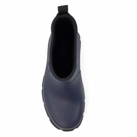 Lazy Dogz Lake Navy Womens Ankle Wellington Boots