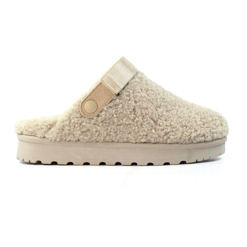 Lunar KLZ002 Naples Beige Womens Comfort Slip On Adjustable Strap Slippers