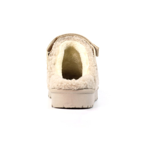 Lunar KLZ002 Naples Beige Womens Comfort Slip On Adjustable Strap Slippers