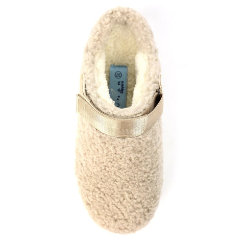 Lunar KLZ002 Naples Beige Womens Comfort Slip On Adjustable Strap Slippers