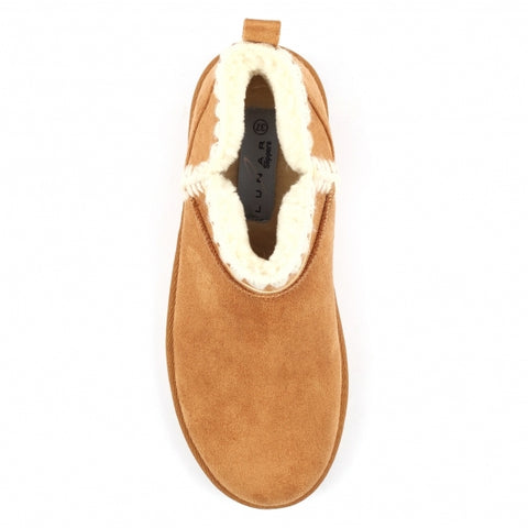 Lunar KLZ001 Natal Tan Womens Comfort Pull On Boot Slippers