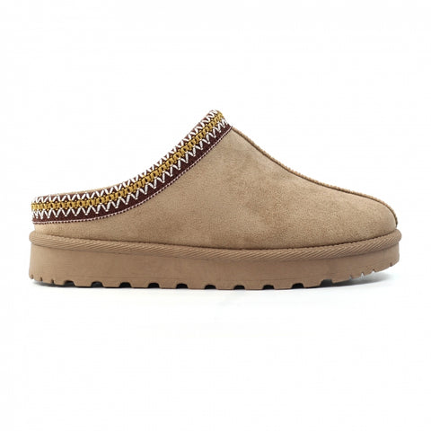 Lunar KLZ003 Nepal Mink Womens Comfort Slip On Mule Slippers