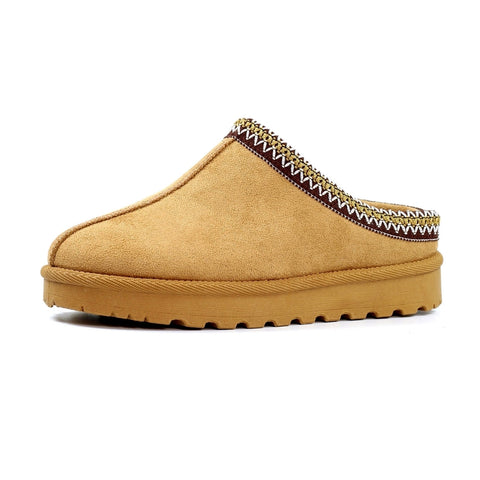 Lunar KLZ003 Nepal Tan Womens Comfort Slip On Mule Slippers