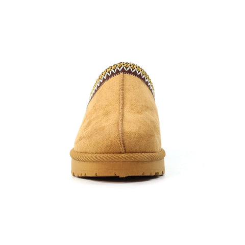 Lunar KLZ003 Nepal Tan Womens Comfort Slip On Mule Slippers