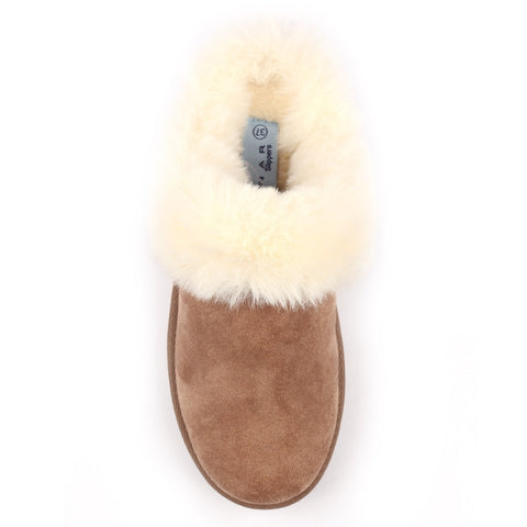 Lunar KLZ004 Nevis Mink Womens Comfort Slip On Mule Slippers