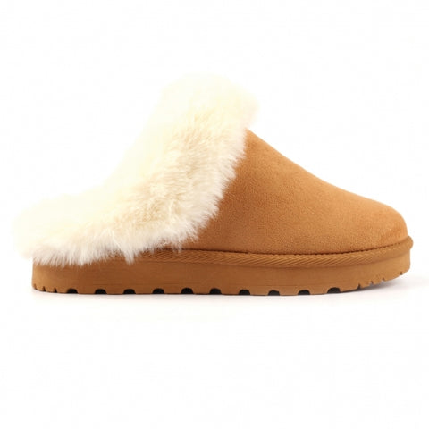 Lunar KLZ004 Nevis Tan Womens Comfort Slip On Mule Slippers